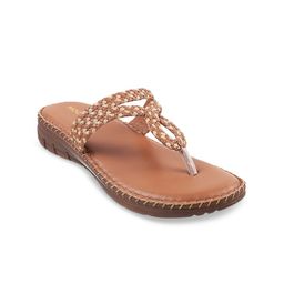 Mochi Braided Leather Open Toe flats-image-6