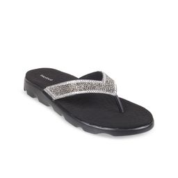 DAVINCHI Embellished Open Toe Flats-image-2
