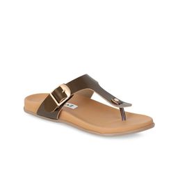 Zyla Women Brown T-Strap Flats-image-38
