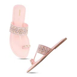 Anouk Embellished One Toe Flats-image-33