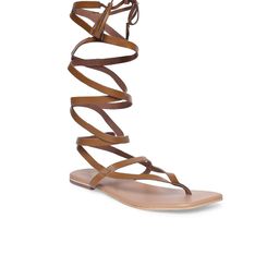 Tao Paris Women High Top Strappy Leather Gladiators With Lace -Up-27