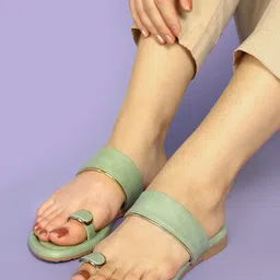 Paragon Lightweight And Ultra Comfortable One Toe Flats-picture-52