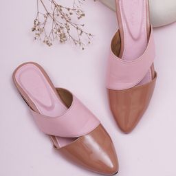 ELANBERG Colourblocked Pointed Toe Mules-22
