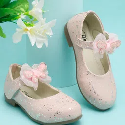 Tiny Bugs Girls Printed Party Ballerinas with Bows Flats-image-5