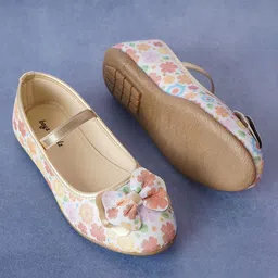 BOYZ N GALZ Girls Printed Bow Detailed Ballerinas-picture-55