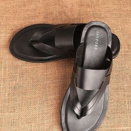 JAYPORE Men Leather Open Toe Flats-image-89