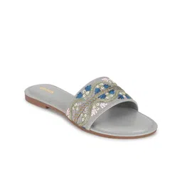 Anouk Women Woven Design Open Toe Flats-picture-12