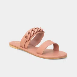 20Dresses Women Pink Textured Open Toe Flats-image-85