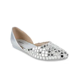 Rocia Women Embellished Leather Ethnic Ballerinas Flats-image-57