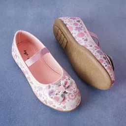 BOYZ N GALZ Girls Printed Bow Detailed Ballerinas-picture-36