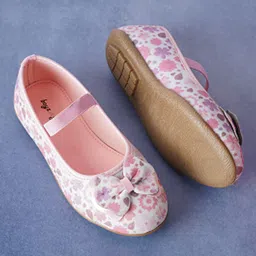 BOYZ N GALZ Girls Printed Bow Detailed Ballerinas-picture-34