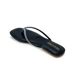 Thread Stories Embellished Open Toe Flats image 5