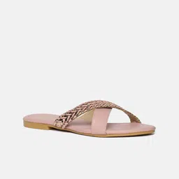 Vishudh Textured Open Toe Flats image 4