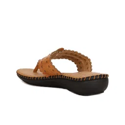 bata comfit Bata Laser Cut Open Toe Flats image 2