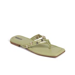 FAUSTO Embellished Open Toe Flats image 2