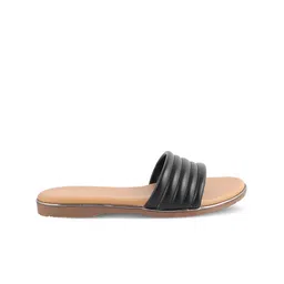 Tresmode Textured Open Toe Flats image 5