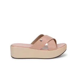 yoho Textured Open Toe Comfort Heels image 4