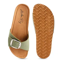 London Rag Open Toe  Flats with Buckles image 5