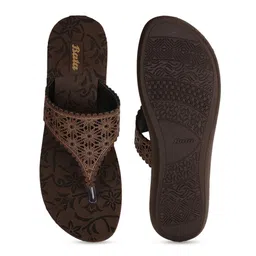 Bata Printed Open Toe Flats image 4