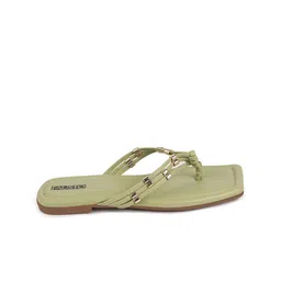 FAUSTO Embellished Open Toe Flats image 4