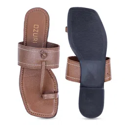 Ozuri Textured Leather One Toe Flats image 2