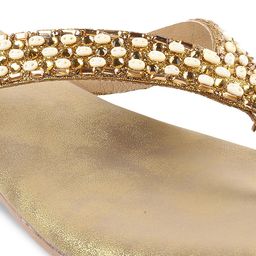 Mochi Embellished Open Toe Flats image 3