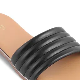 Tresmode Textured Open Toe Flats image 4