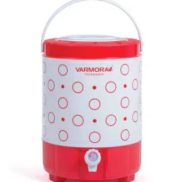 Varmora Breza Printed Plastic Insulated Water Jug (10 Liters, Red)-picture-26