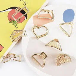 Krelin Women Set Of 6 Metal Claw Clips-48