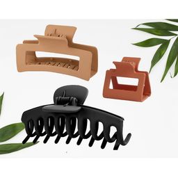 Krelin Women Set Of 3 Anti-Rust Durable Plastic Claw Clips-74