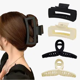 Krelin Women Set Of 4 Plastic Claw Clips-30