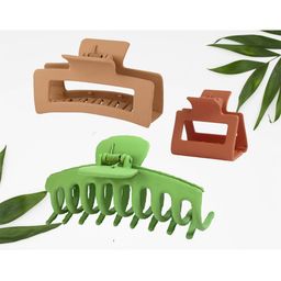 Krelin Women Set Of 3 Anti-Rust Durable Plastic Claw Clips-image-87