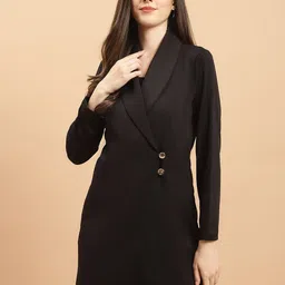 WESTCLO Shawl Collar Double-Breasted Casual Blazer-picture-8