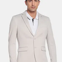 Arrow Men Solid Slim-Fit Single-Breasted Blazer-38