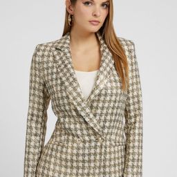 GUESS Checked Single-Breasted Casual Blazer-image-23