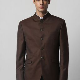 Van Heusen Men Slim Fit Single Breasted Wedding Blazer-image-18