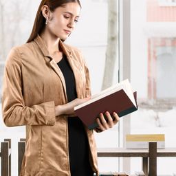 Campus Sutra Women Brown Comfort Fit Double-Breasted Casual Blazer-image-65