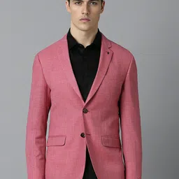Louis Philippe  Long Sleeve Double Vent Single Breasted Blazers-picture-54