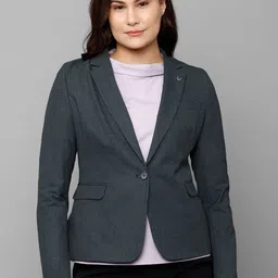 Allen Solly Woman Women Checked Single-Breasted Blazer-7