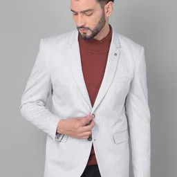 Crimsoune Club Striped Single Breasted Slim-Fit Casual Blazer-picture-31