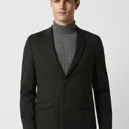 Peter England Elite Notched Lapel Slim Fit Blazers-picture-42