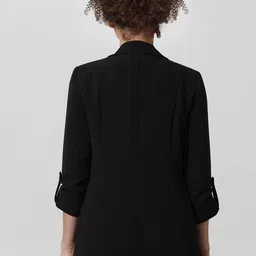 ONLY Tailored Fit Notched Lapel Collar Open Front Blazer image 3