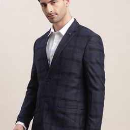 Turtle Checked Notched Lapel Single Breasted Blazer image 3