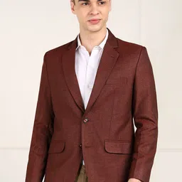 FUBAR Notched Lapel Collar Single-Breasted Slim-Fit Formal Blazer-picture-41