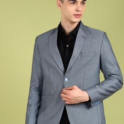 FUBAR Notched Lapel Collar Single Breasted Formal Blazer-picture-4
