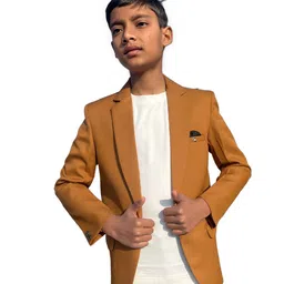 BAESD Boys Notched Lapel Collar Single Breasted Blazers-image-75
