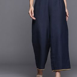 Anouk Women Wide Leg Fit Cotton Ethnic Palazzo-image-23
