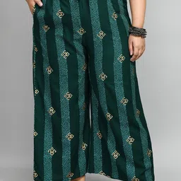 PrettyPlus by Desinoor.com Plus Size Women Printed Palazzos-31