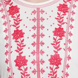 SAVI Embroidered Kurta With & Trousers Set image 4