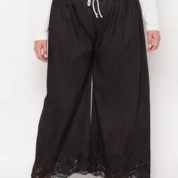 CLORA CREATION PLUS Women Floral Hem Design Palazzos-image-16